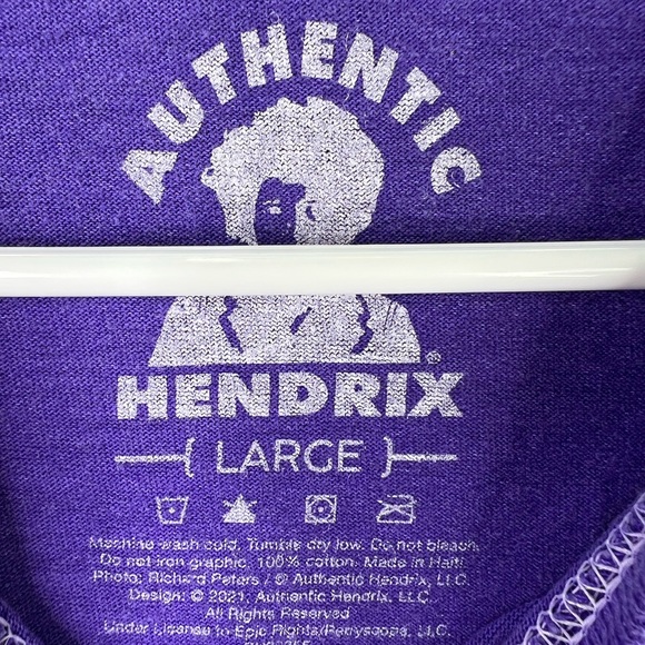 Jimi Hendrix Purple Vintage-Inspired Graphic Band T-Shirt Size Large - Picture 7 of 7